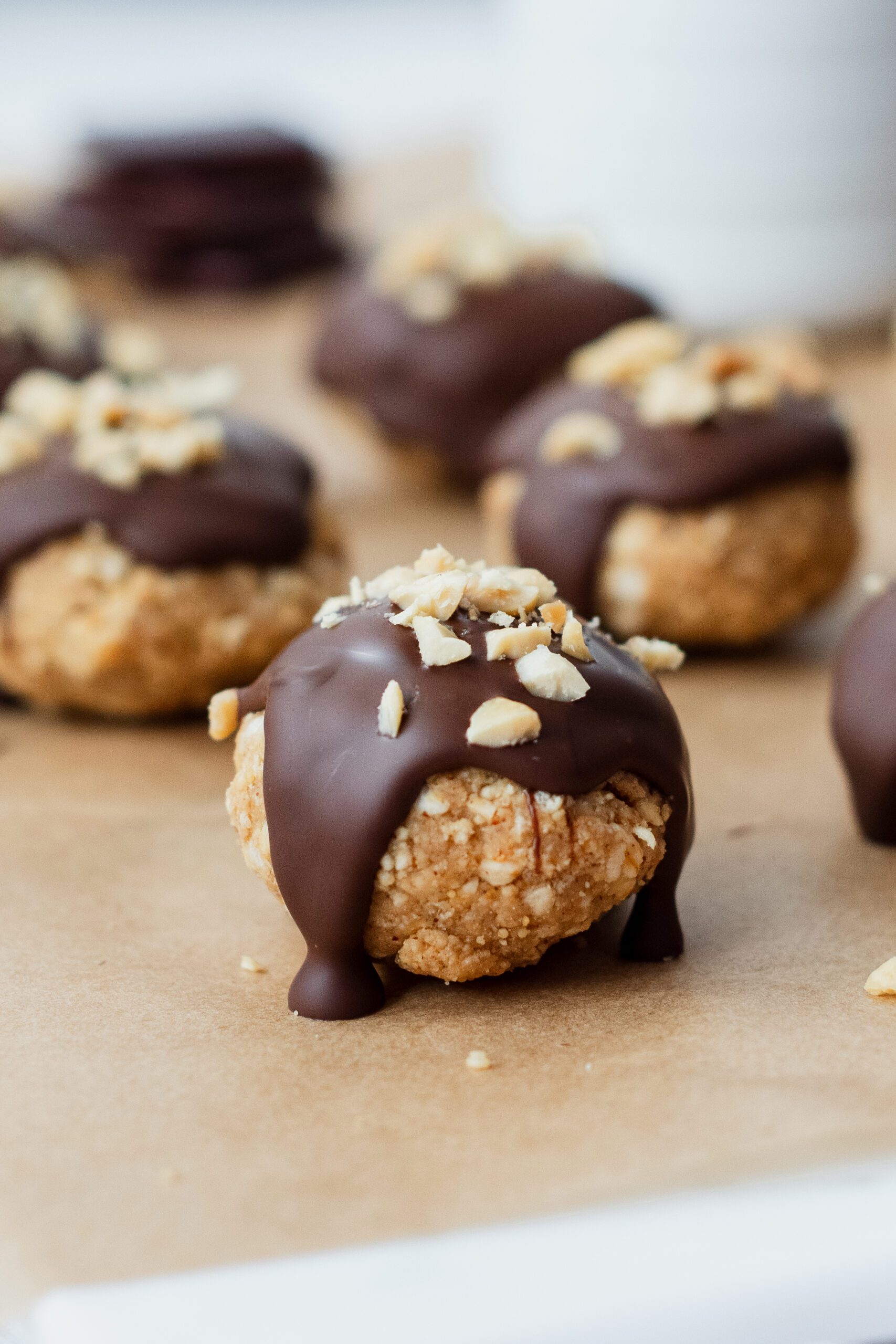 Bouchées au chocolat et arachides