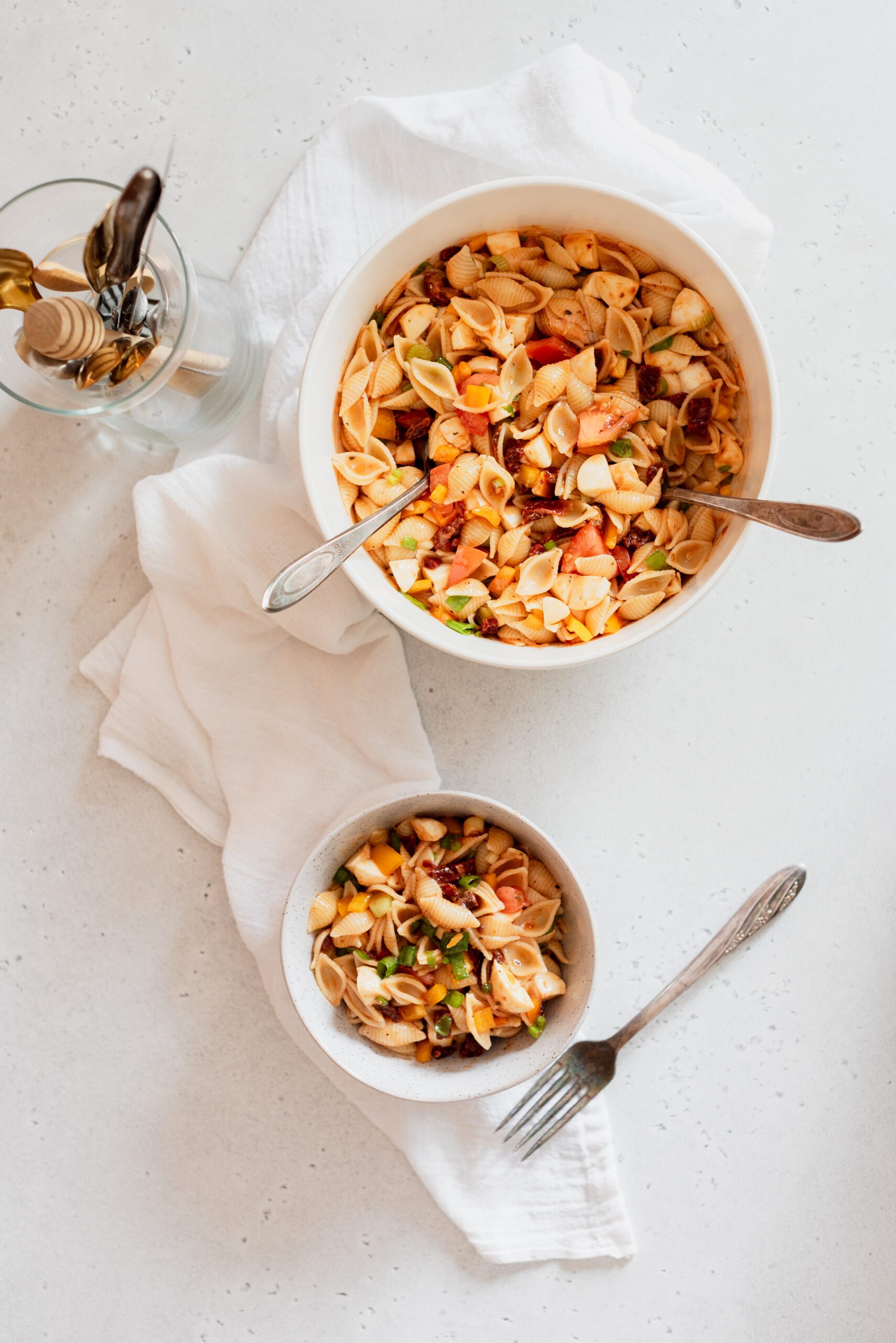 Salade de tomates séchées et bocconcini sans gluten